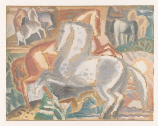 Horses in a landscape