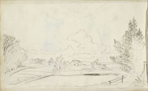 Landscape with houses and trees, probably in Cleves
