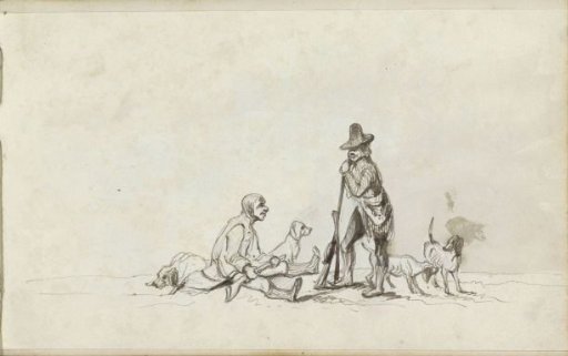 Landscape with a hunting party