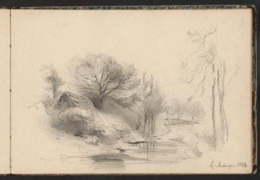 Landscape with a river near Antwerp