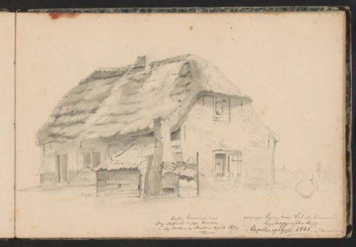 House with a thatched roof near Sneppenschrik in Capelle aan den IJssel