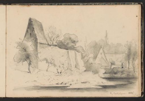 Houses on the water near Antwerp