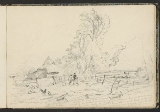 Figures on a Farmyard in Materborn