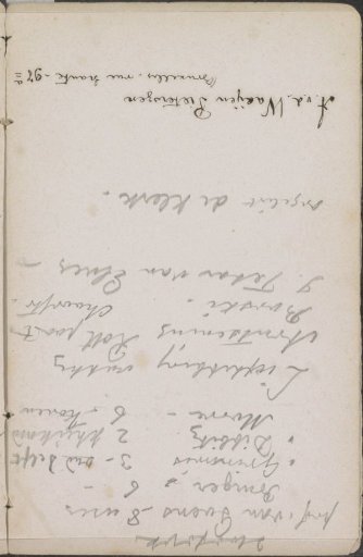 Notes, including addresses