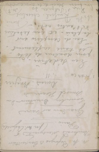 Notes, including addresses in Paris