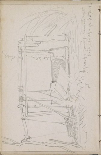 Structure with pulleys, possibly a water well