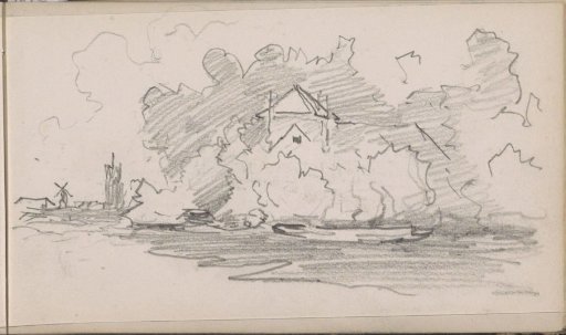 Landscape with Houses on the Schie