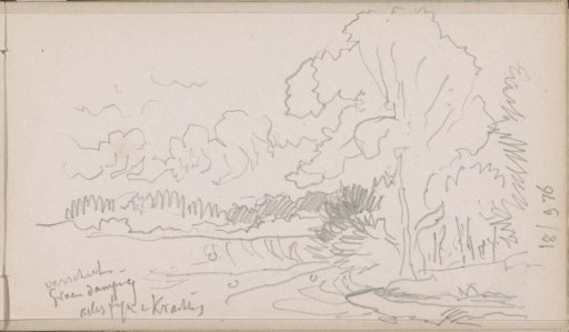 Landscape with pastures and a mill