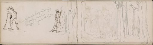 Avenue in the Haagse Bos, dogs, and three women