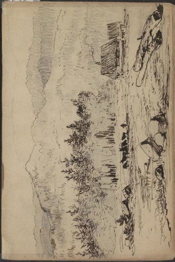 Mountain landscape with cattle