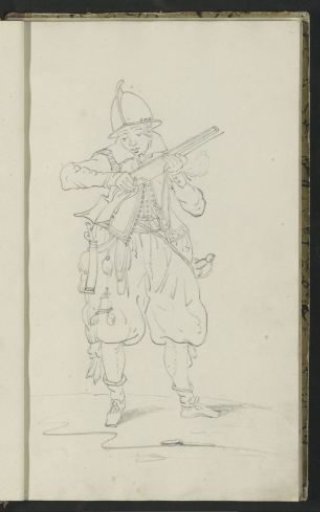 Soldier Closing the Pan of His Musket