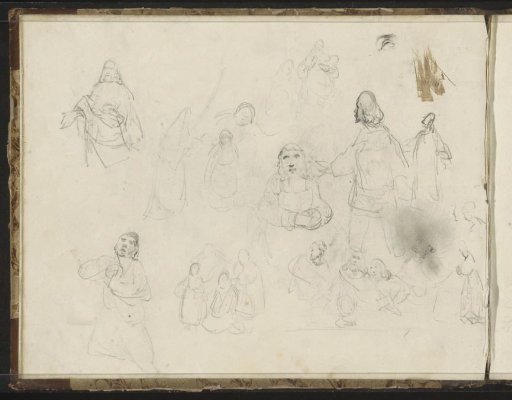 Study sheet with figures and Christ