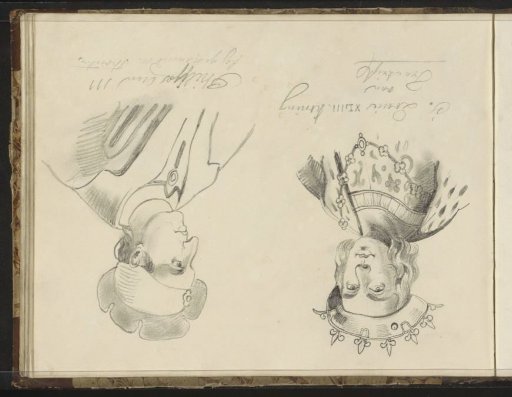 Portraits of Louis XVIII of France and Philip II the Bold