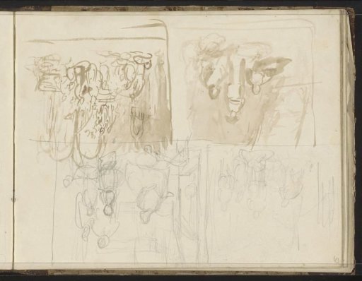 Four composition studies with figures