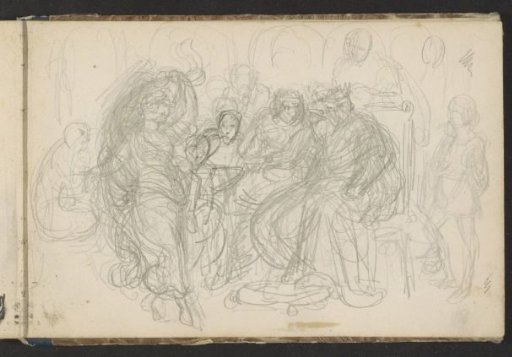 Dancing Woman Before a Group