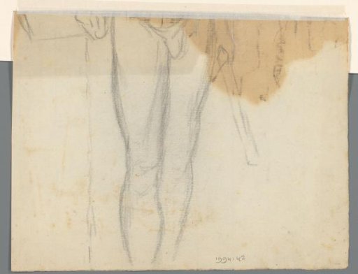Fragment of a standing male nude