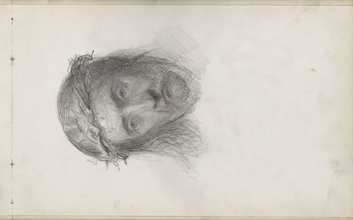 Head of Christ with a crown of thorns