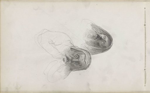 Man with a hood and wide-open eyes