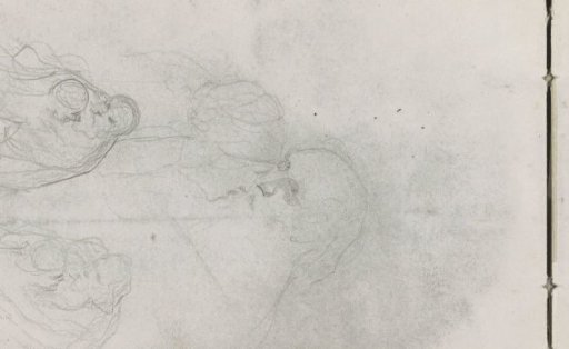 Study sheet with embracing figures