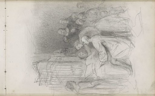 Organist with listeners