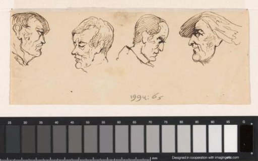 Four male heads