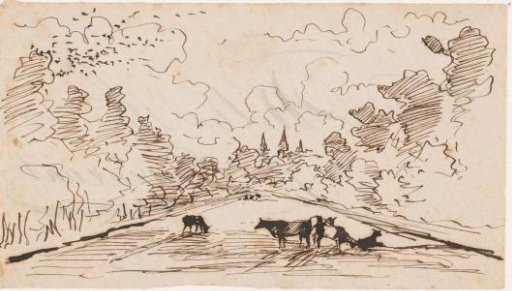 Cows in a landscape