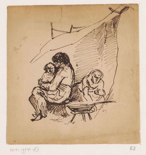 Mother with child and woman