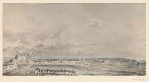 View of Fort Elmina on the coast of Ghana