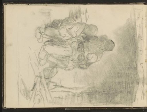 Peasant Interior with a Seated Man and Two Children