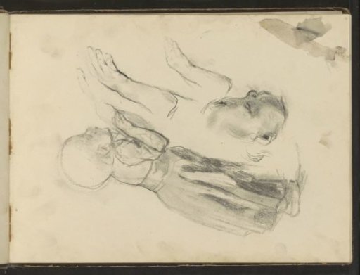 Leaning Girl and a Child's Head