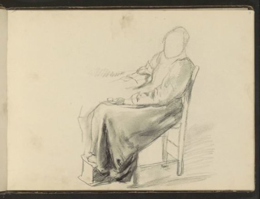 Seated Woman with Feet on a Stove