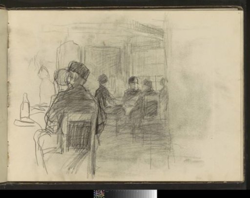 Interior with Seated Figures at a Table by the Window