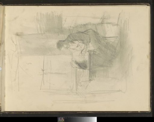 Interior with a Woman Sitting at a Table by a Window