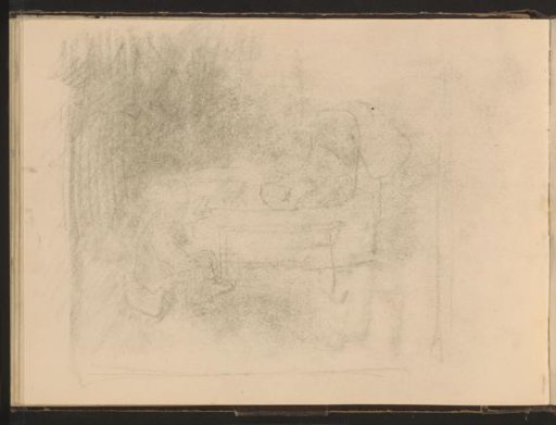 Child Sitting by a Crib with a Baby
