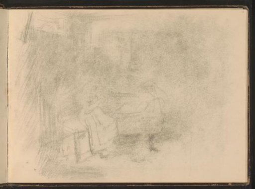 Interior with a Seated Girl on a Chair