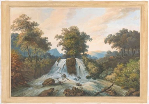 Waterfall at Tjieroek Betong, Java