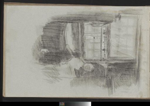 Interior with a working woman by a window
