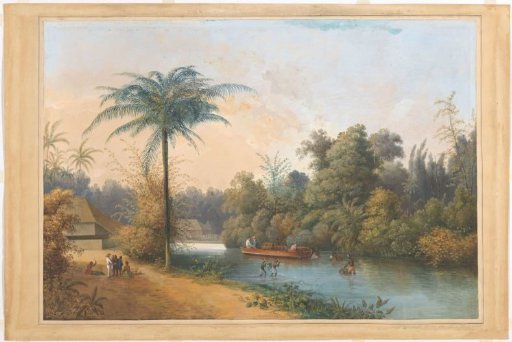 View of the river at Kema, Watering Place