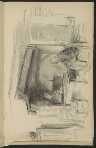 Peasant Interior with two men at a table