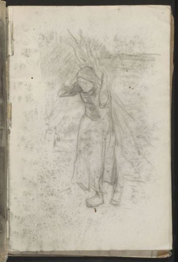 Peasant Girl Carrying the Harvest on Her Back