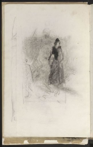Woman, possibly in a garden or meadow