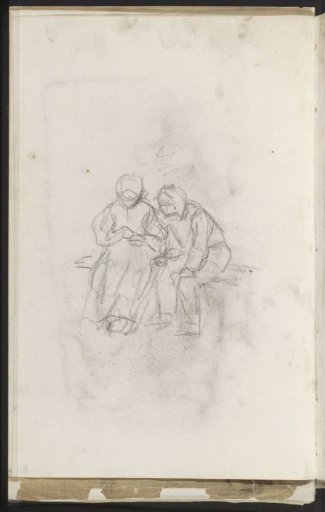 Lovers on a bench