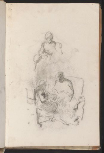 Woman working and a girl