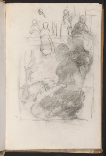 Kneeling woman