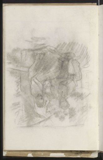 Lovers on a bench by a tree