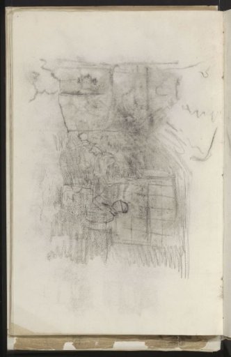 Interior with a seated figure by a window