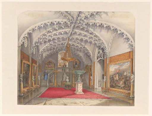 Marble Entrance Hall to the Gothic Hall, Kneuterdijk Palace, The Hague