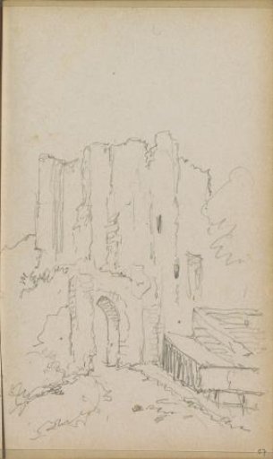 View of a Ruin, Possibly of Brederode Castle
