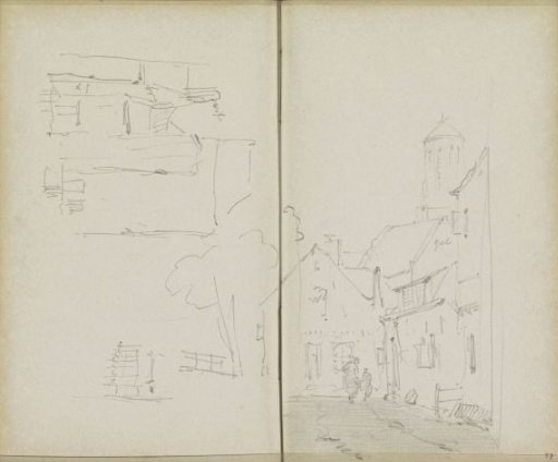 View of a Street with Two Figures