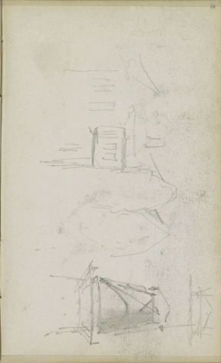 Row of Houses and a Windmill, Possibly in Delft
